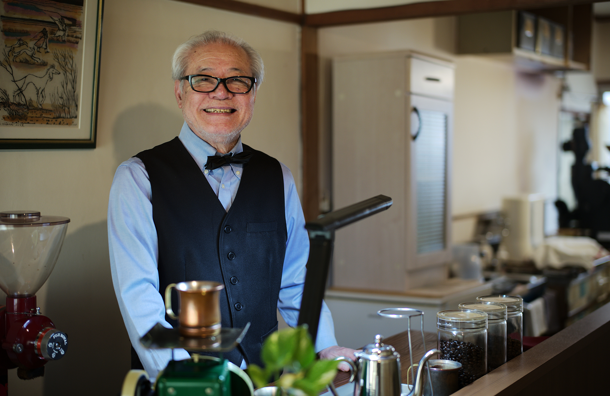 上野万太郎の「この人がいるからここに行く」”福岡の珈琲業界で51年間